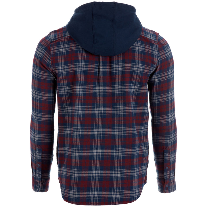 Vans Parkway II Long-Sleeve Hooded Shirt - Men's Dress Blues/Port Royale