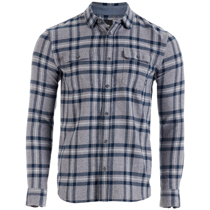 Vans Westminister Long-Sleeve Shirt - Men's Forest Grey/Dress Blues