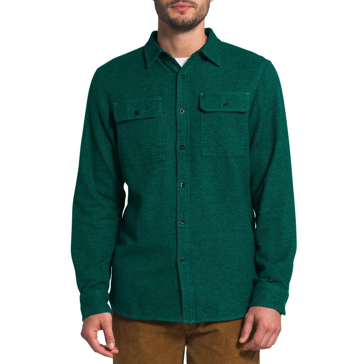 The North Face Arroyo Long-Sleeve Flannel Shirt - Men's Evergreen