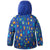 The North Face Zipline Rain Jacket - Toddlers' Bolt Blue Critter Crawl Print