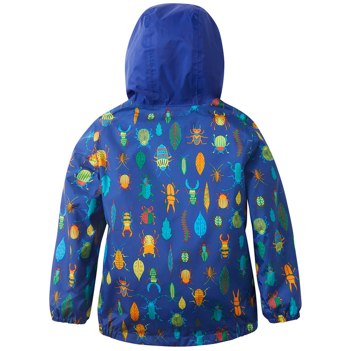The North Face Zipline Rain Jacket - Toddlers' Bolt Blue Critter Crawl Print