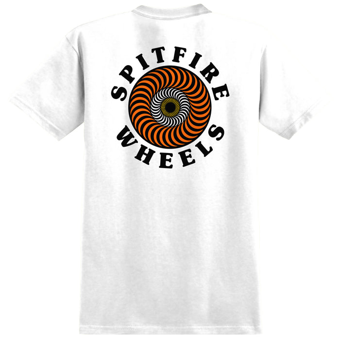 Spitfire OG Classic Fill T-Shirt - Men's White/Orange
