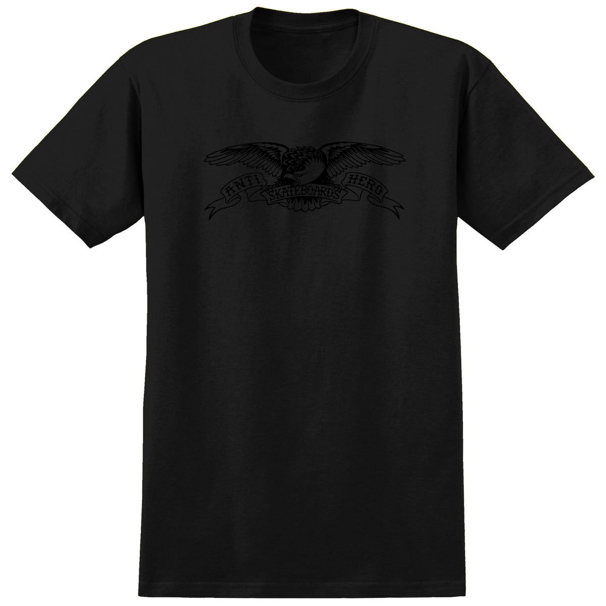Anti Hero Basic Eagle T-Shirt - Men's Black/Black