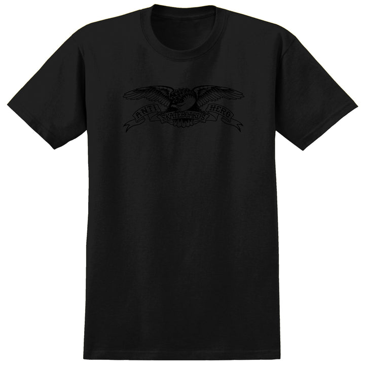 Anti Hero Basic Eagle T-Shirt - Men's Black/Black