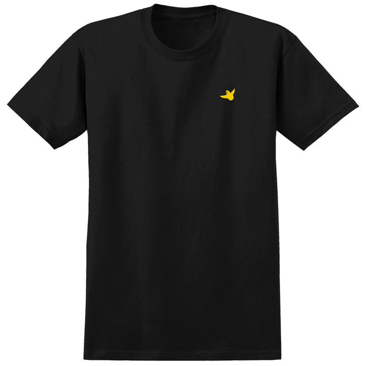 Krooked OG Bird Embroidered T-Shirt - Men's Black/Yellow
