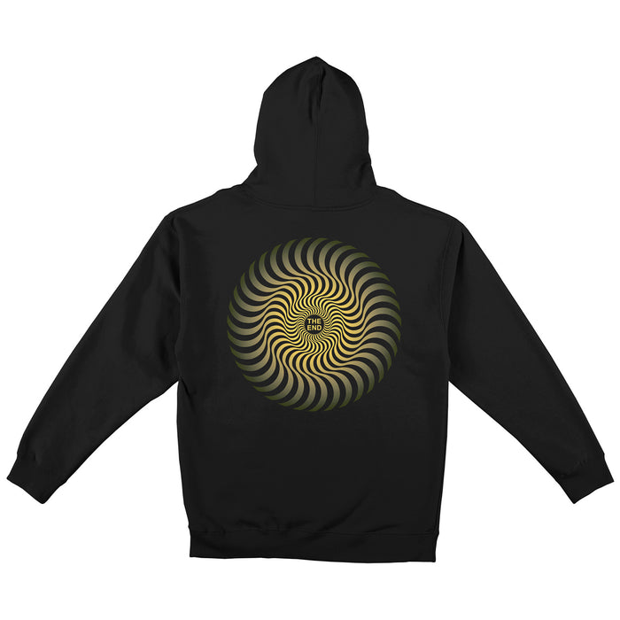 Spitfire Classic Swirl Fade Hoodie - Men's Black/Olive