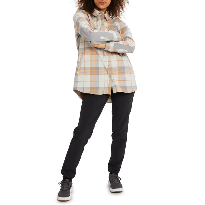 Burton Grace Performance Stretch Flannel - Women's Papaya Ripple Plaid