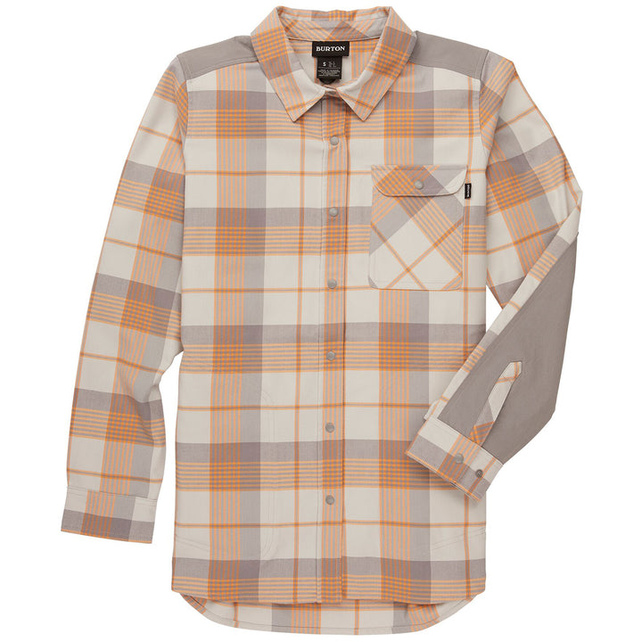 Burton Grace Performance Stretch Flannel - Women's Papaya Ripple Plaid