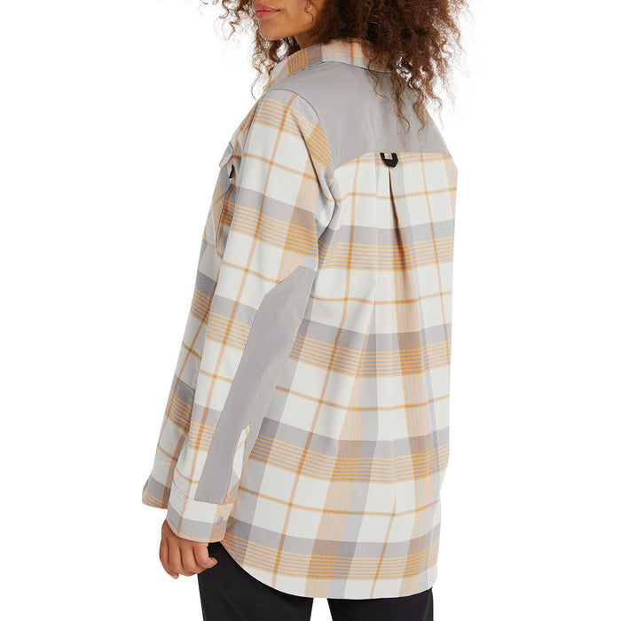 Burton Grace Performance Stretch Flannel - Women's Papaya Ripple Plaid