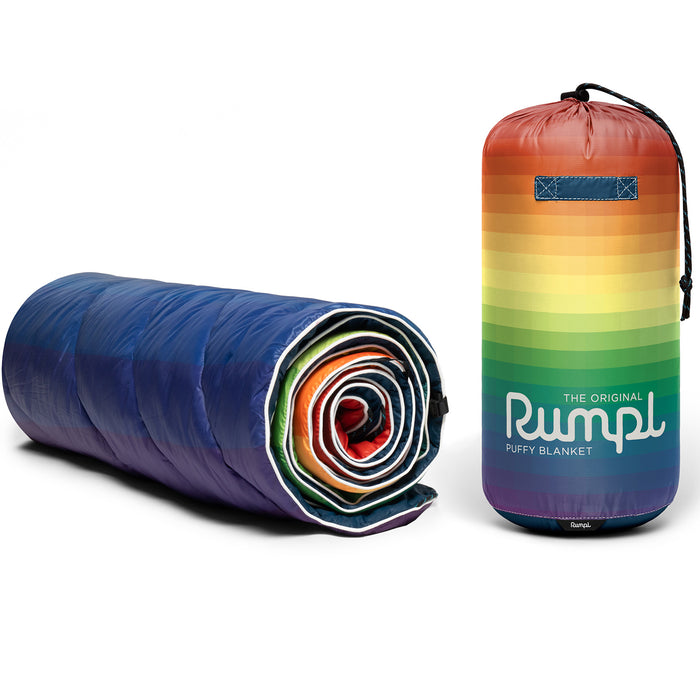 Rumpl Original Puffy Blanket - Rainbow Fade Rainbow Fade