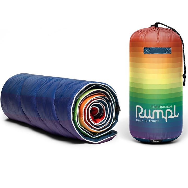 Rumpl Original Puffy Blanket - Rainbow Fade Rainbow Fade