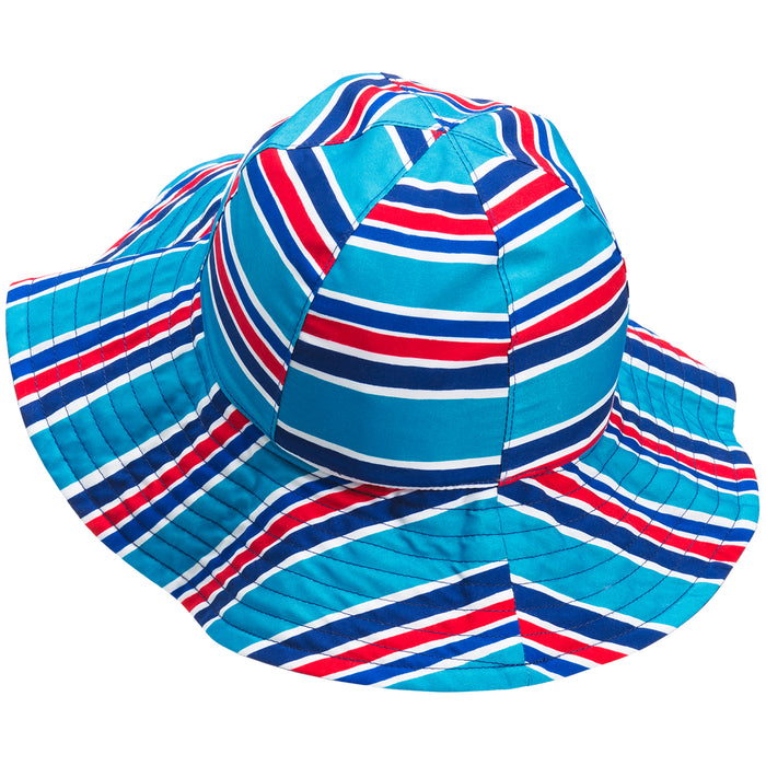 The North Face Littles Brimmer Hat - Toddlers' Meridian Blue Painted Stripe Print