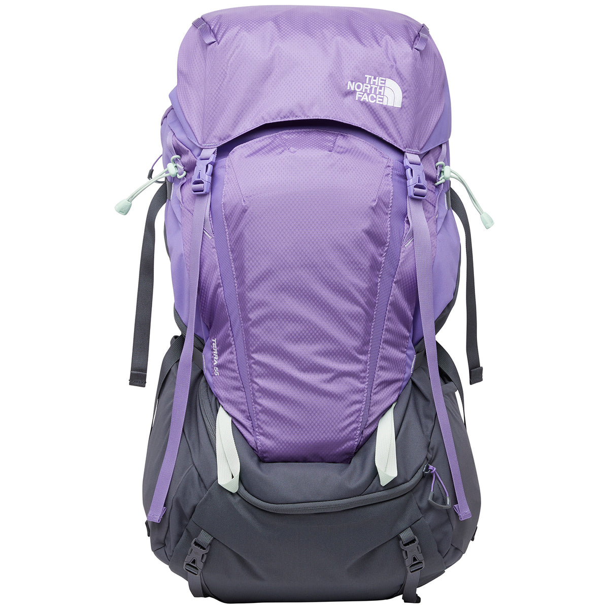 The North Face Youth Terra 55L Backpack Pop Purple/Vanadis Grey/Misty Jade