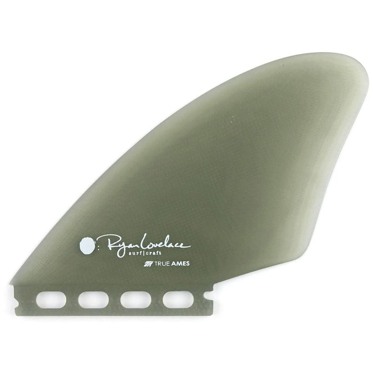 True Ames Lovelace Futures Keel Twin Fin Set Smoke