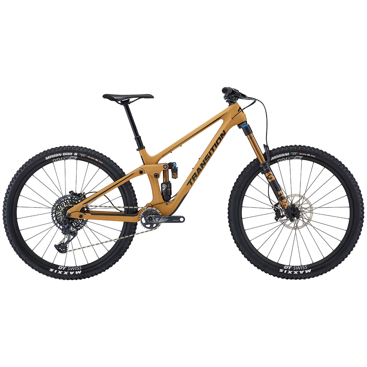 Transition Sentinel Carbon X01 Complete Mountain Bike 2022 Loam Gold