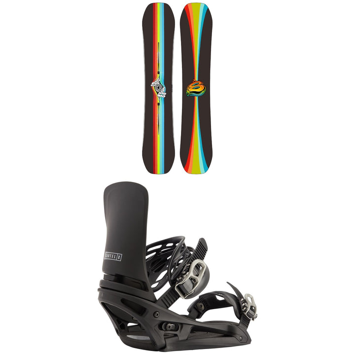 Burton Free Thinker Snowboard + Cartel X EST Snowboard Bindings 2021