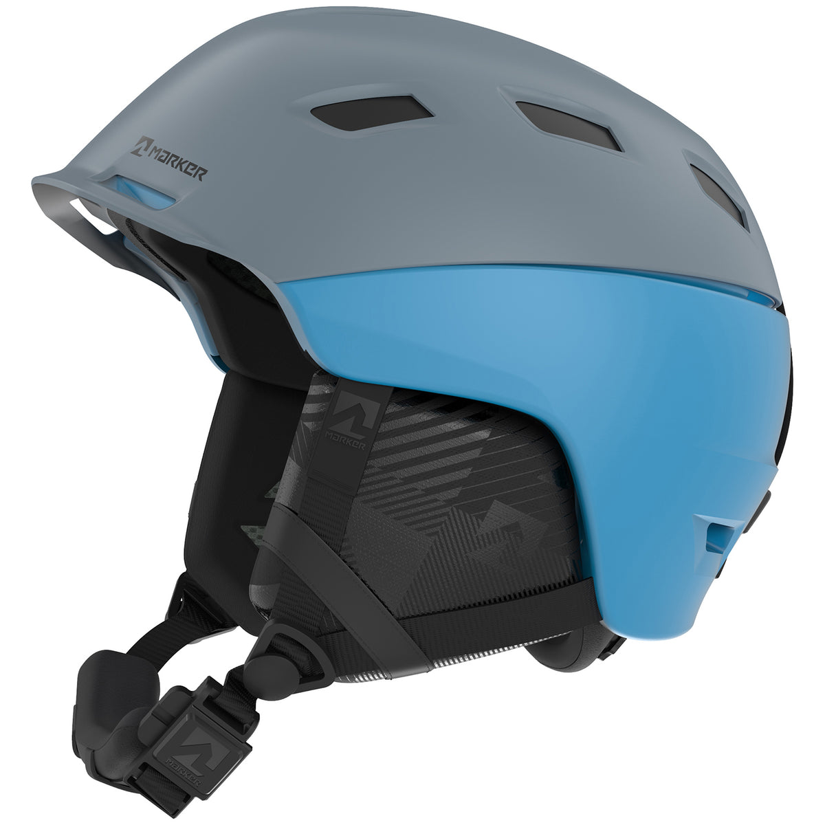 Marker Ampire Fleece Helmet Gray/Light Blue