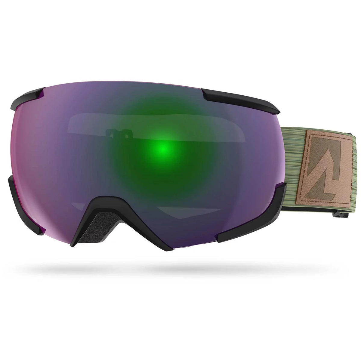 Marker 16:10+ Goggles Black/Green Plasma Mirror