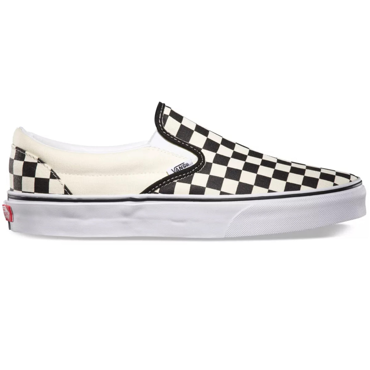 Vans Classic Slip-On Shoes - Women's Black/White Checkerboard/White