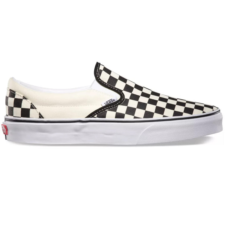 Vans Classic Slip-On Shoes - Women's Black/White Checkerboard/White