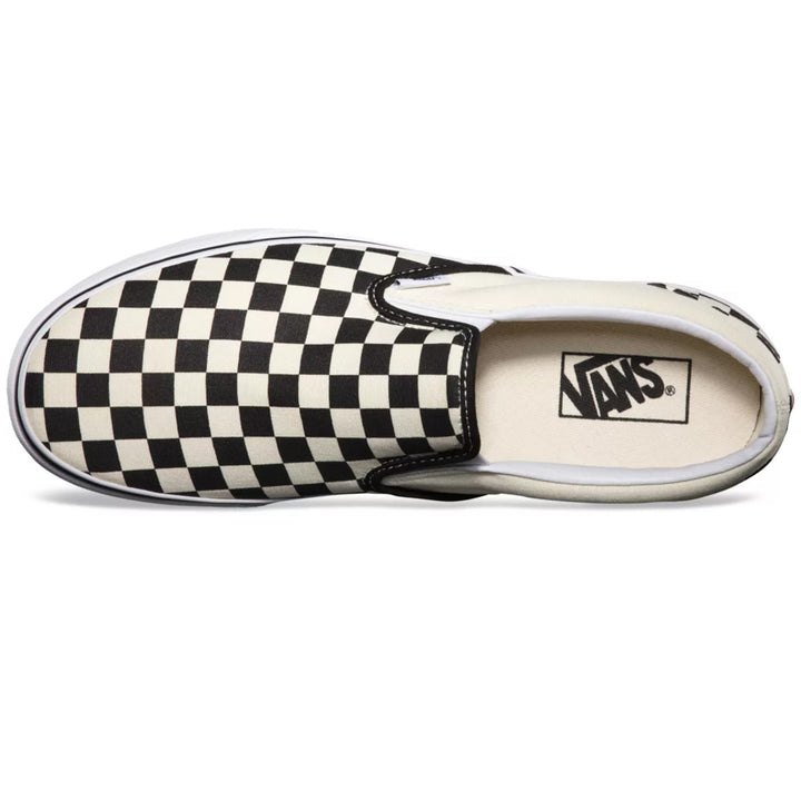 Vans Classic Slip-On Shoes - Women's Black/White Checkerboard/White