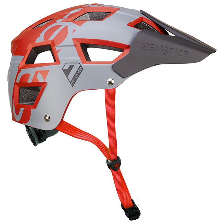 7iDP M5 Bike Helmet Grey/Metallic Dark Red