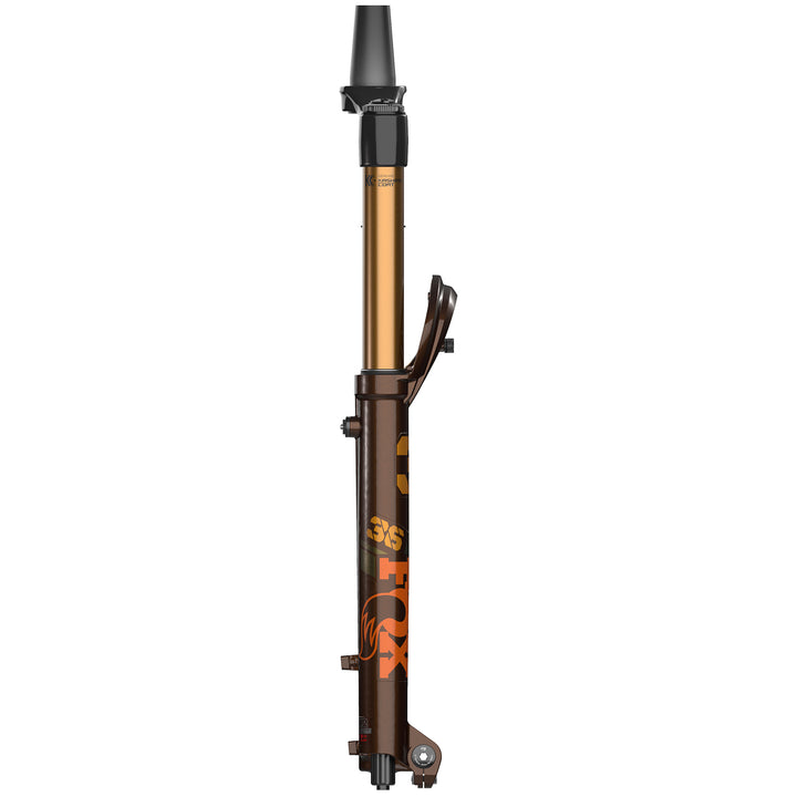 Fox Racing 36 Float Factory GRIP 2 Fork - 27.5" Shiny Blk, Orange/Gloss Blk Logo