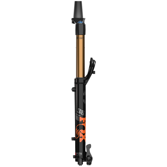 Fox Racing 36 Float Factory FIT4 Fork - 27.5" Shiny Blk, Orange/Gloss Blk Logo
