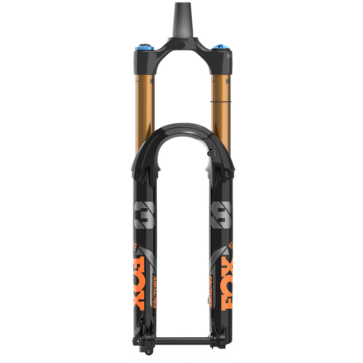 Fox Racing 38 Float Factory GRIP 2 Fork - 27.5" Shiny Blk, Orange/Gloss Blk Logo