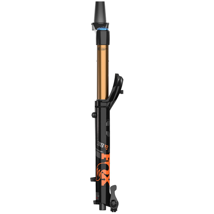 Fox Racing 38 Float Factory GRIP 2 Fork - 27.5" Shiny Blk, Orange/Gloss Blk Logo