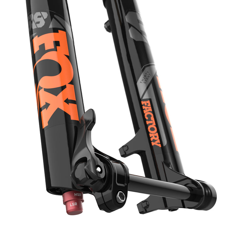 Fox Racing 38 Float Factory GRIP 2 Fork - 27.5" Shiny Blk, Orange/Gloss Blk Logo