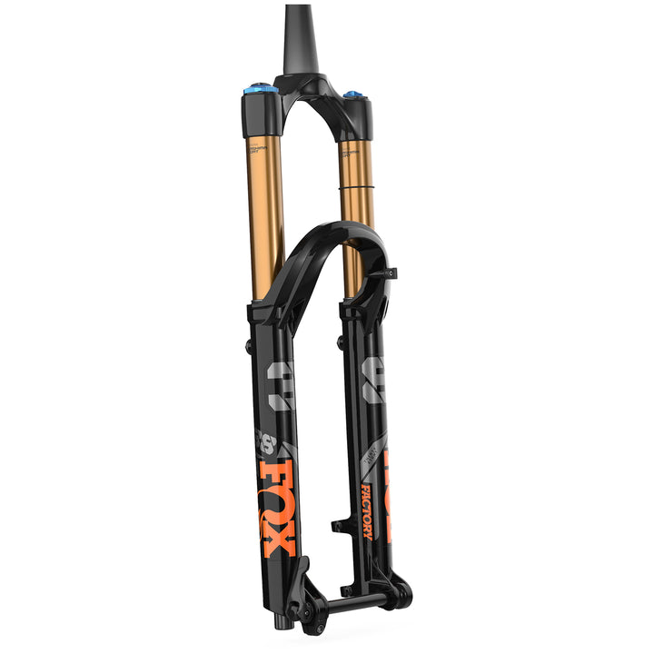 Fox Racing 38 Float Factory GRIP 2 Fork - 27.5" Shiny Blk, Orange/Gloss Blk Logo