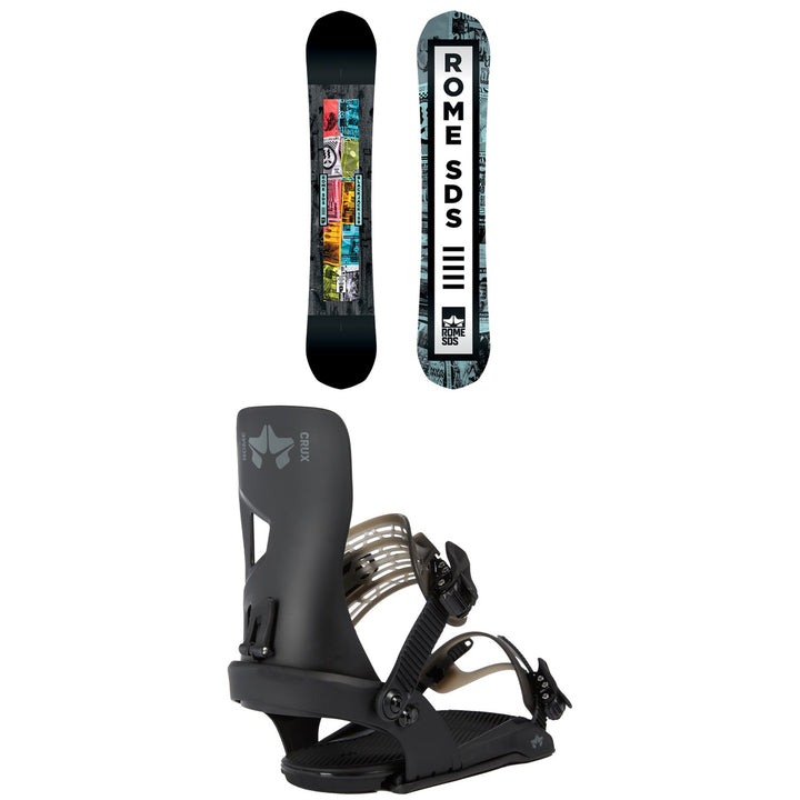 Rome Blackjack Snowboard + Crux SE Snowboard Bindings 2020
