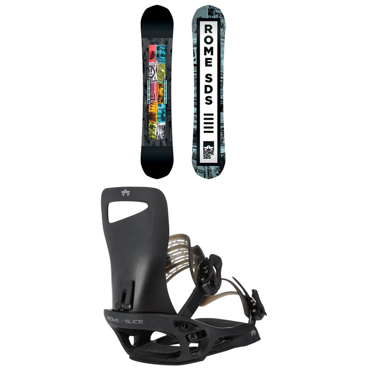 Rome Blackjack Snowboard + Slice SE Snowboard Bindings 2020
