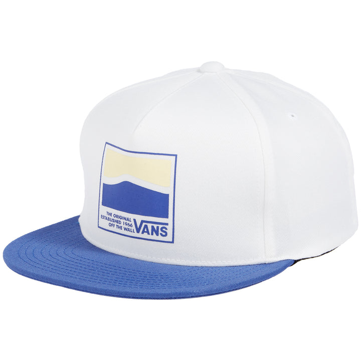 Vans DNA 110 Snapback Hat White-Deep Ultramarine