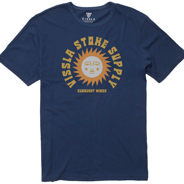 Vissla Sun Supply Tee T-Shirt - Men's Dark Navy