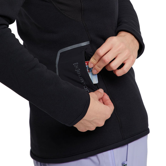 Burton AK Baker Power Stretch Full-Zip Fleece - Women's True Black