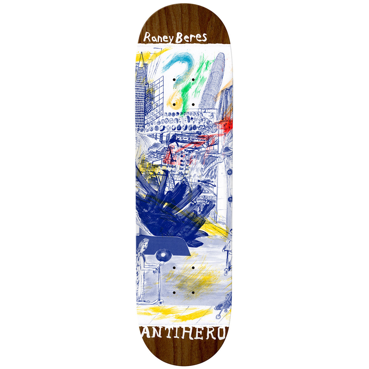 Anti Hero Beres SF Then And Now 8.12 Skateboard Deck