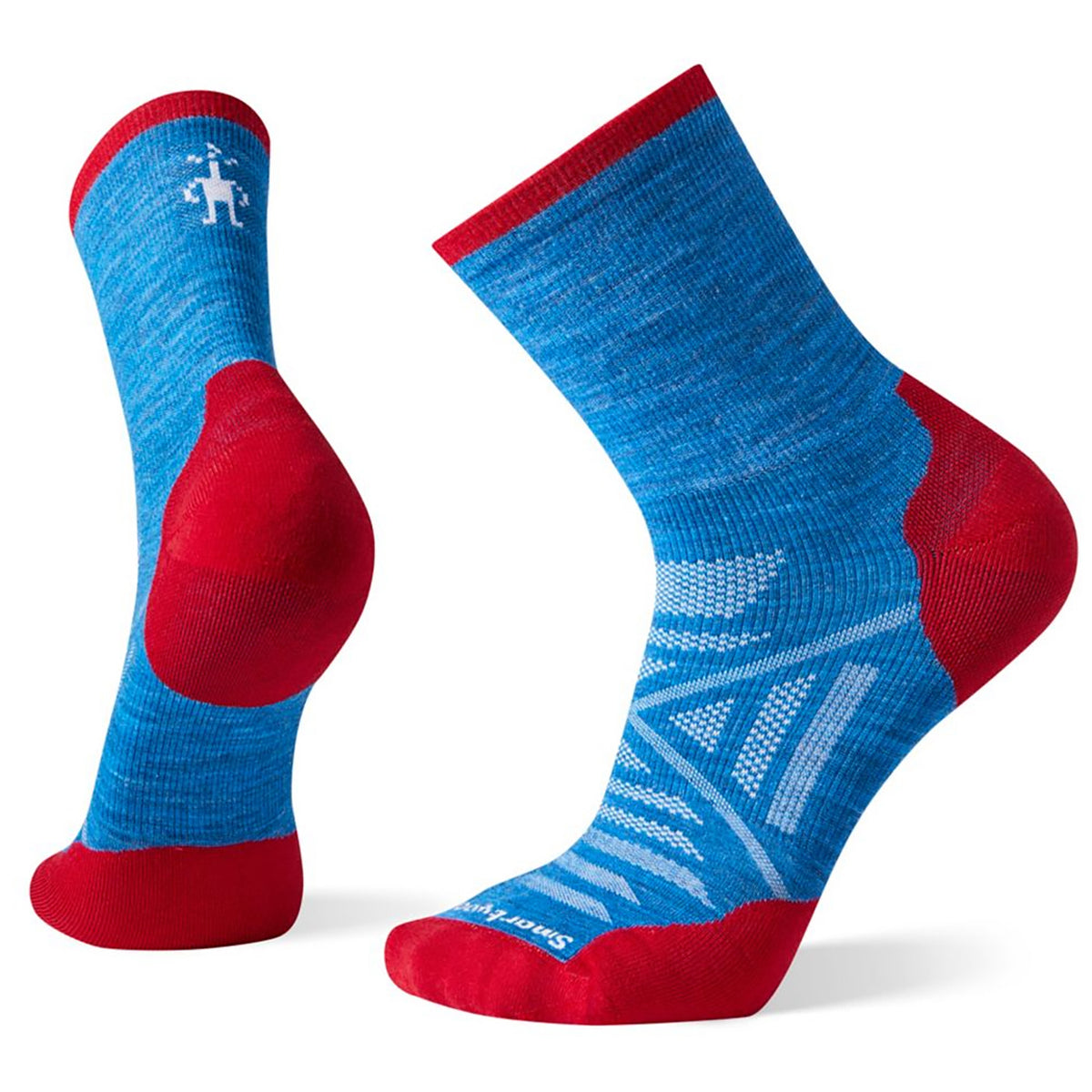 Smartwool PhD® Run Cold Weather Mid Crew Socks - Unisex Neptune Blue