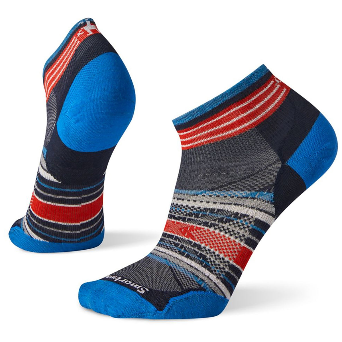 Smartwool PhD® Run Ultra Light Pattern Low Cut Socks - Men's Deep Navy