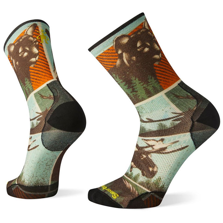 Smartwool PhD Outdoor Ultra Light Big Game Print Crew Socks - Men's Capri