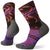 Smartwool PhD Run Light Elite Pattern Crew Socks - Women's Black
