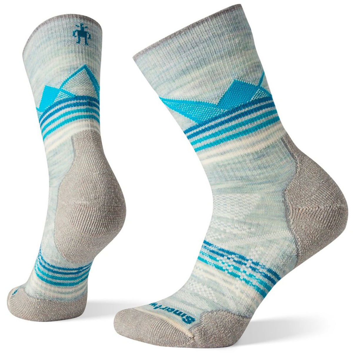 Smartwool PhD Outdoor Light Pattern Crew Socks - Women's Frosty Green
