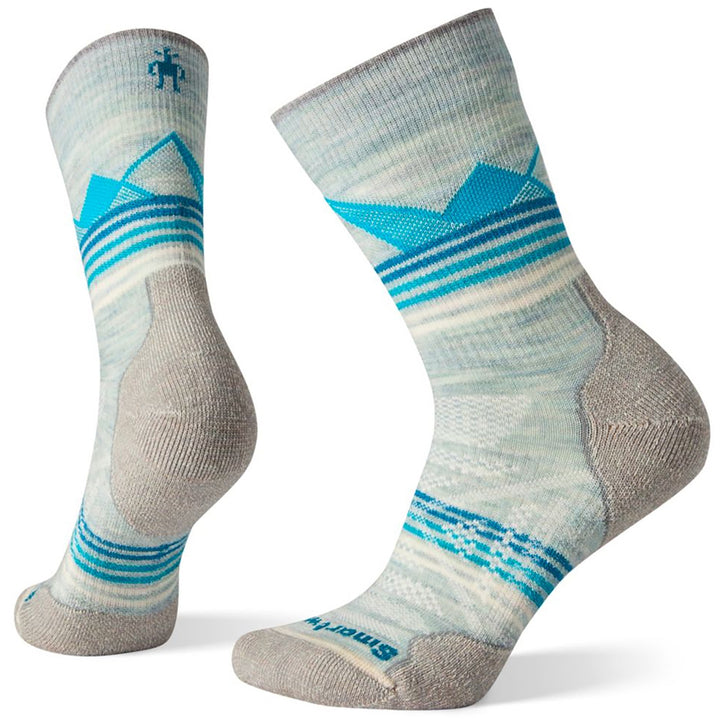 Smartwool PhD Outdoor Light Pattern Crew Socks - Women's Frosty Green