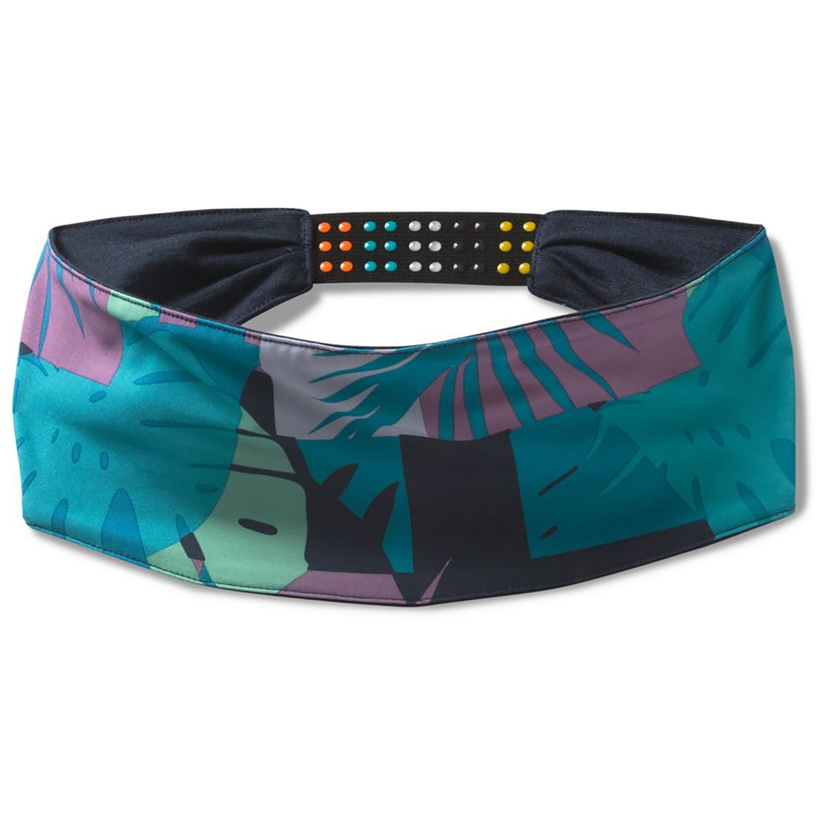 Smartwool Merino Sport Headband - Unisex Deep Navy Palm Pring