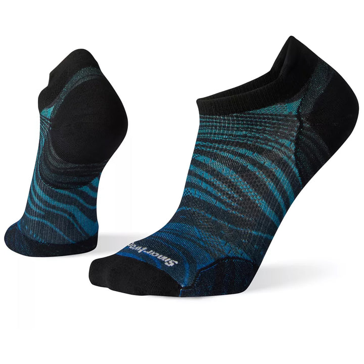 Smartwool PhD Ultra Light Wave Print Micro Socks - Men's Alpine Blue