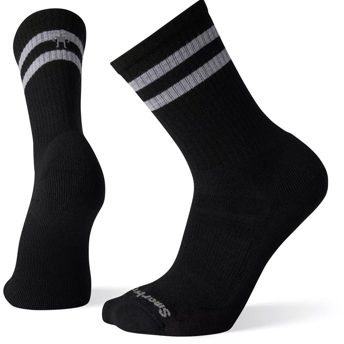 Smartwool Athletic Light Elite Stripe Crew Socks - Unisex Black