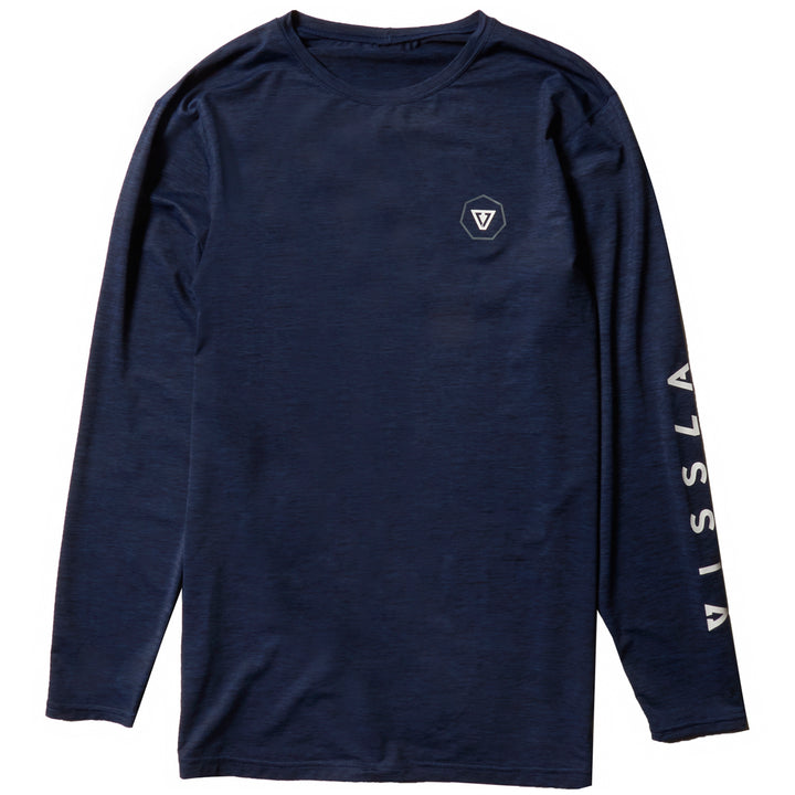 Vissla All Time Long Sleeve Surf Shirt Naval Heather
