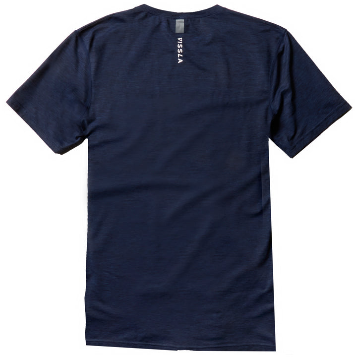 Vissla All Time Short Sleeve Surf Tee Naval Heather