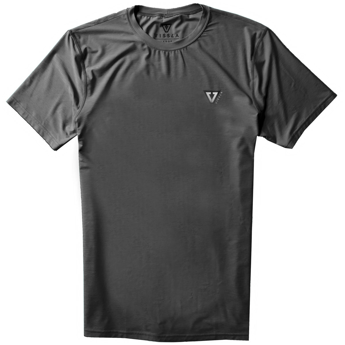 Vissla Twisted Short Sleeve Surf Tee Black Heather